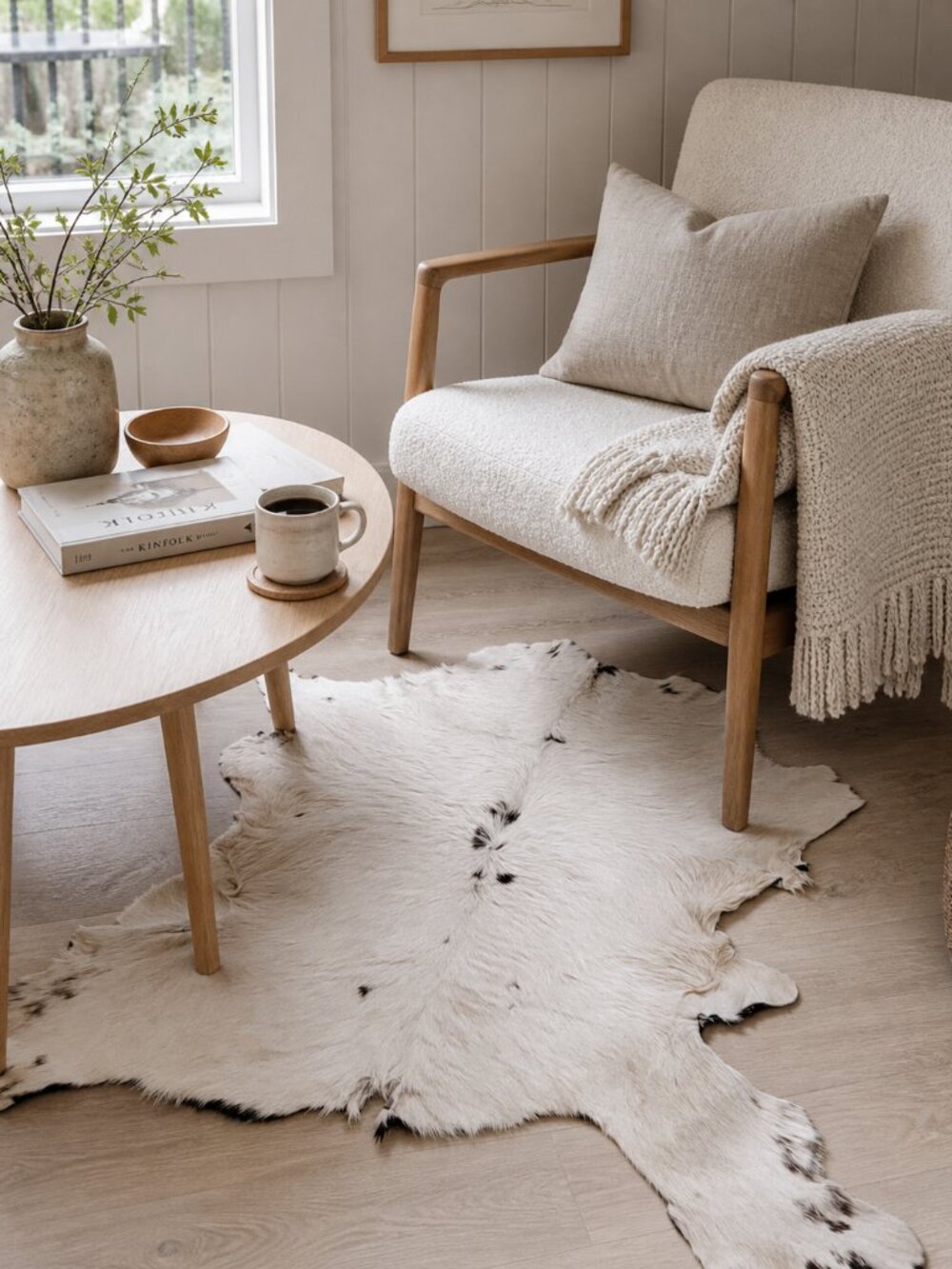 Natural Goat Hair Rug (Skin)